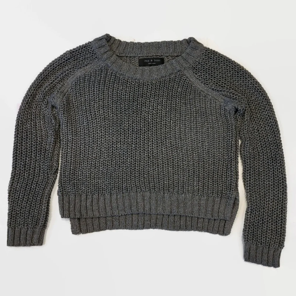 Rag & Bone Gray Metallic Sweater - Picture 3 of 12